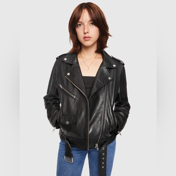 Rebecca Minkoff Jet Moto faux leather jacket  NWT - Picture 5 of 10